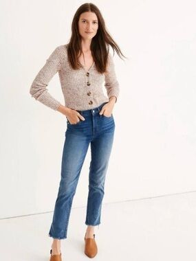 Classic Mid Blue Straight-Leg Women’s Jeans